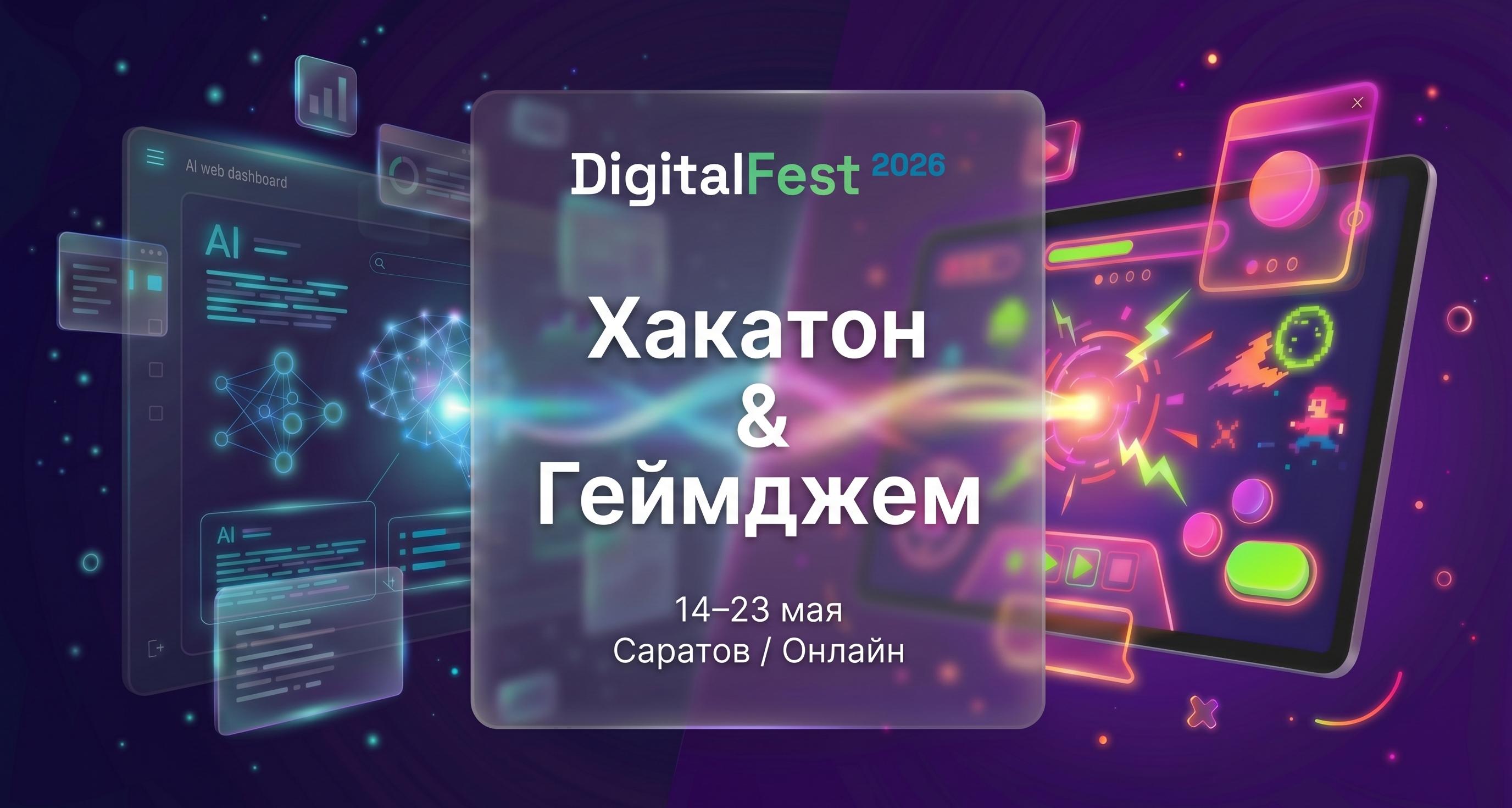 Стартовала регистрация на DigitalFest 2026: хакатон и геймджем в рамках «Цифрового ветра»