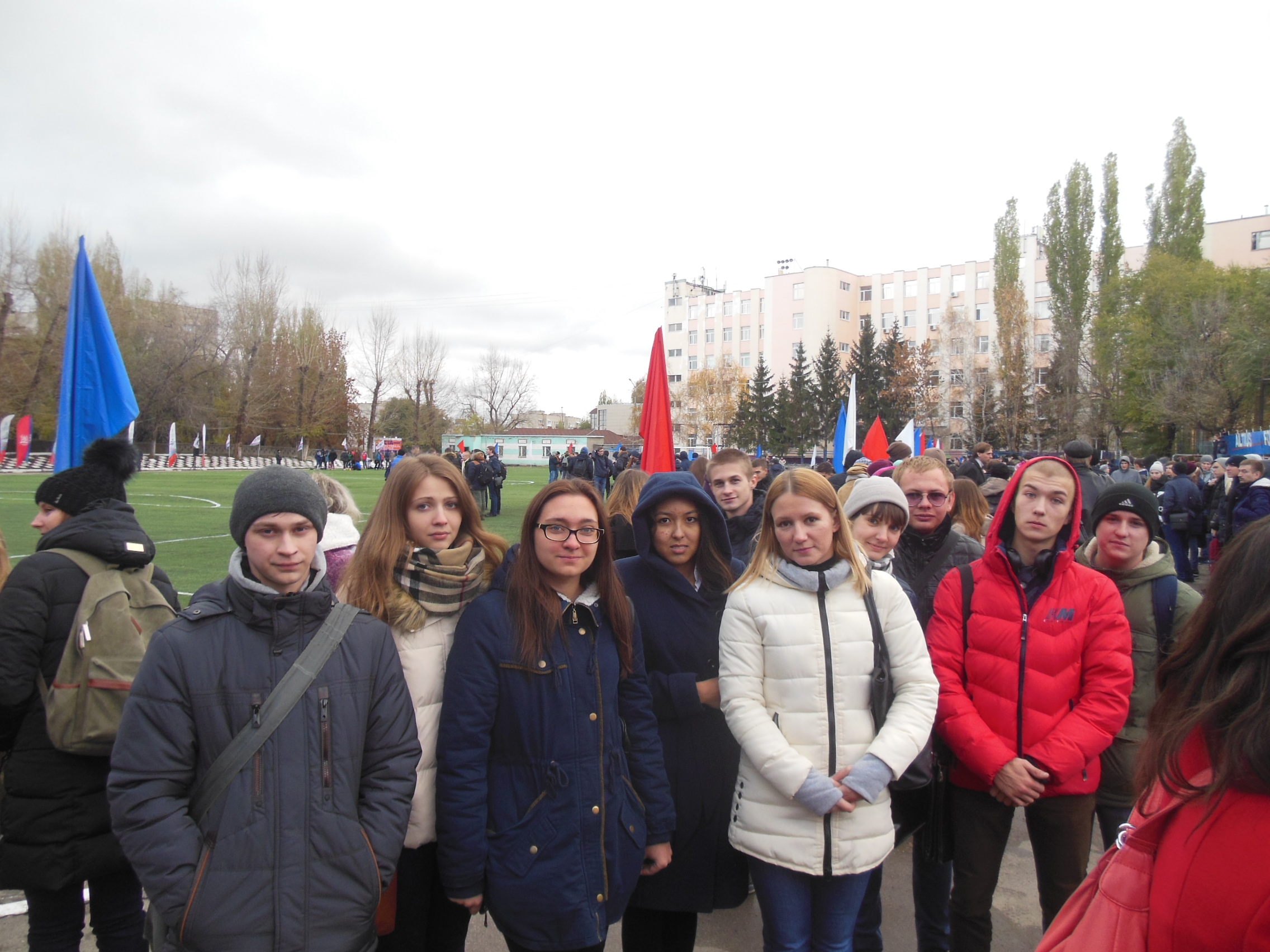 Студенты кафедры ХИМ посетили торжественное открытие стадиона СГТУ