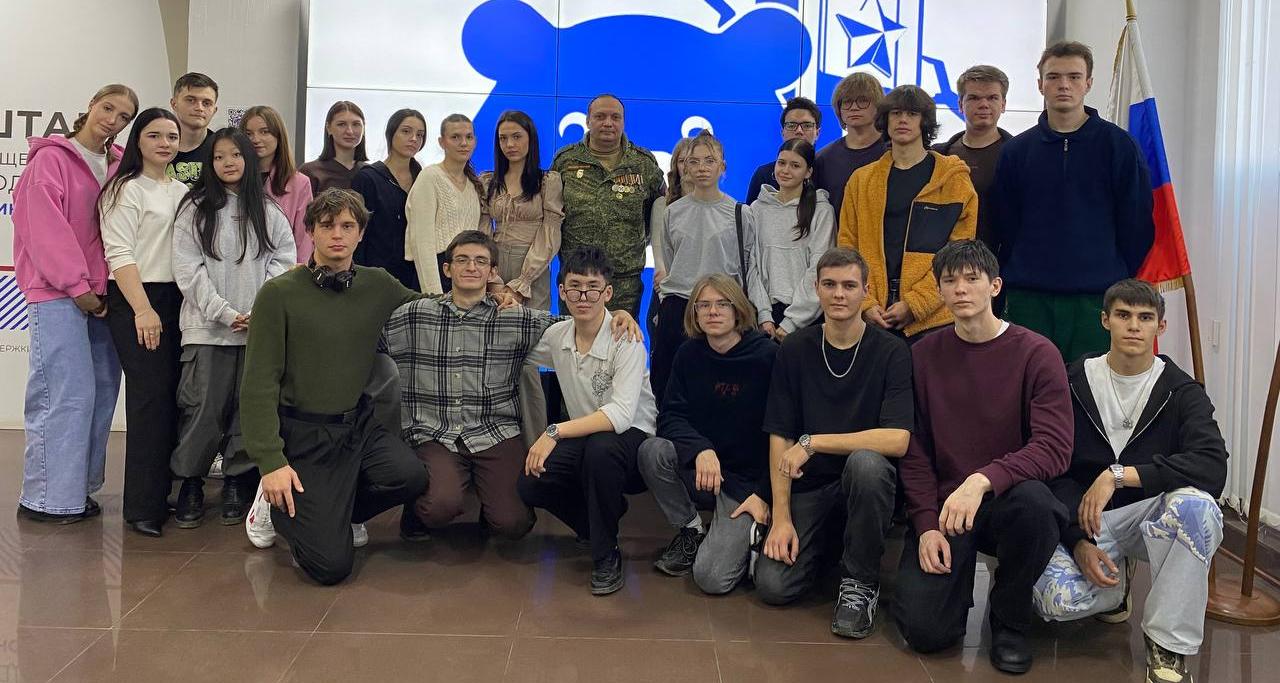 Студенты Политеха встретились с участником СВО