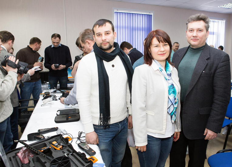 Аспиранты и преподаватели кафедры ТСК участники семинара по неразрушающему контролю компании «Техно – НТД»