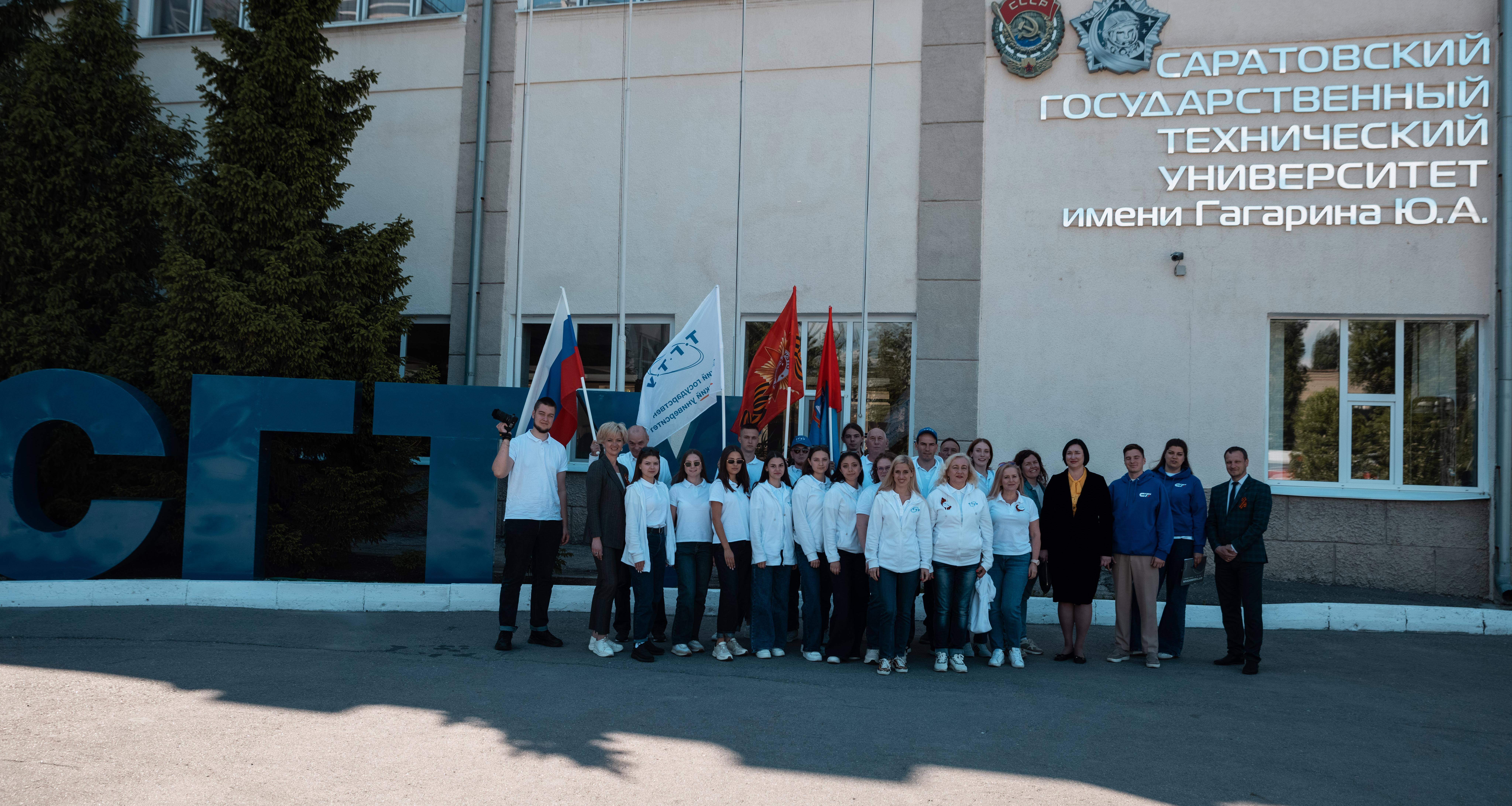 Автопробег к 80-летию Великой Победы: Политех встретил делегацию ТГТУ