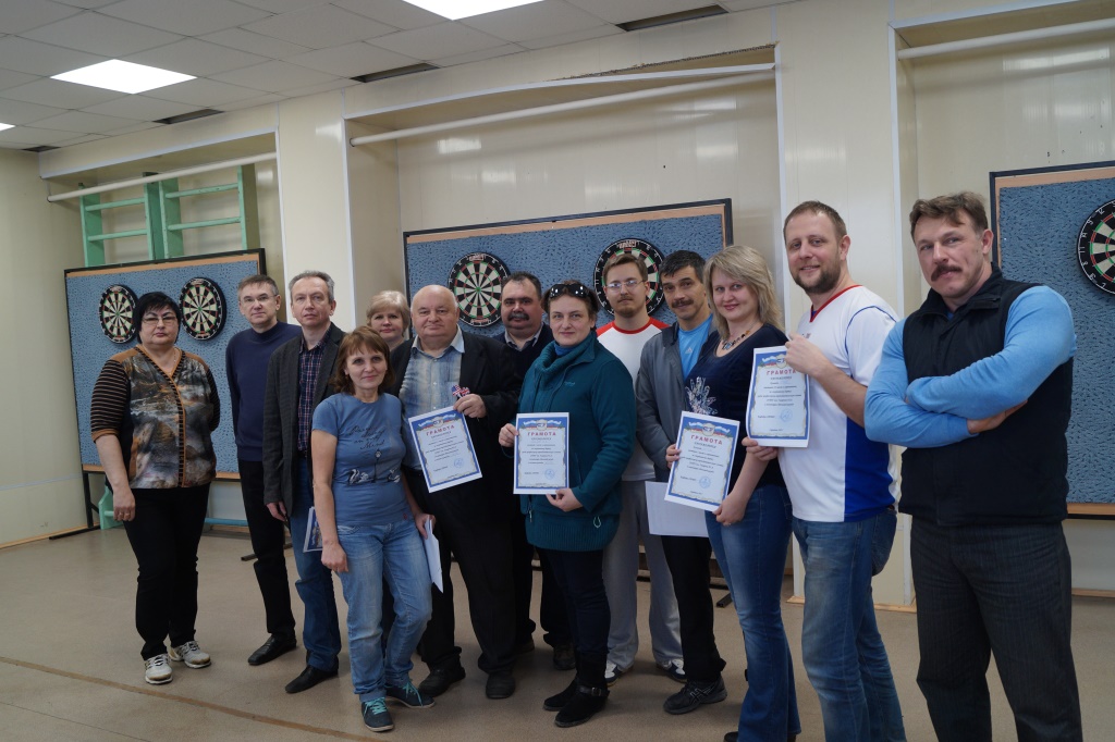 Команда ФТИ среди победителей  соревнований по спортивному дартсу