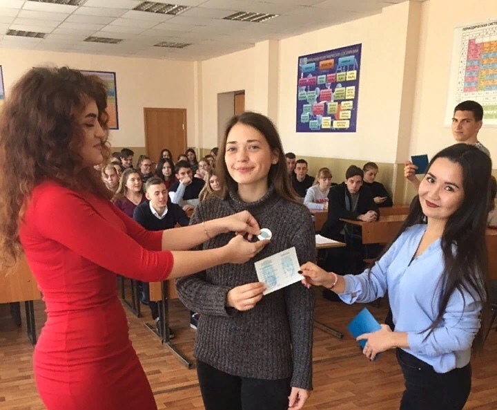 Первокурсники вступают в профсоюз