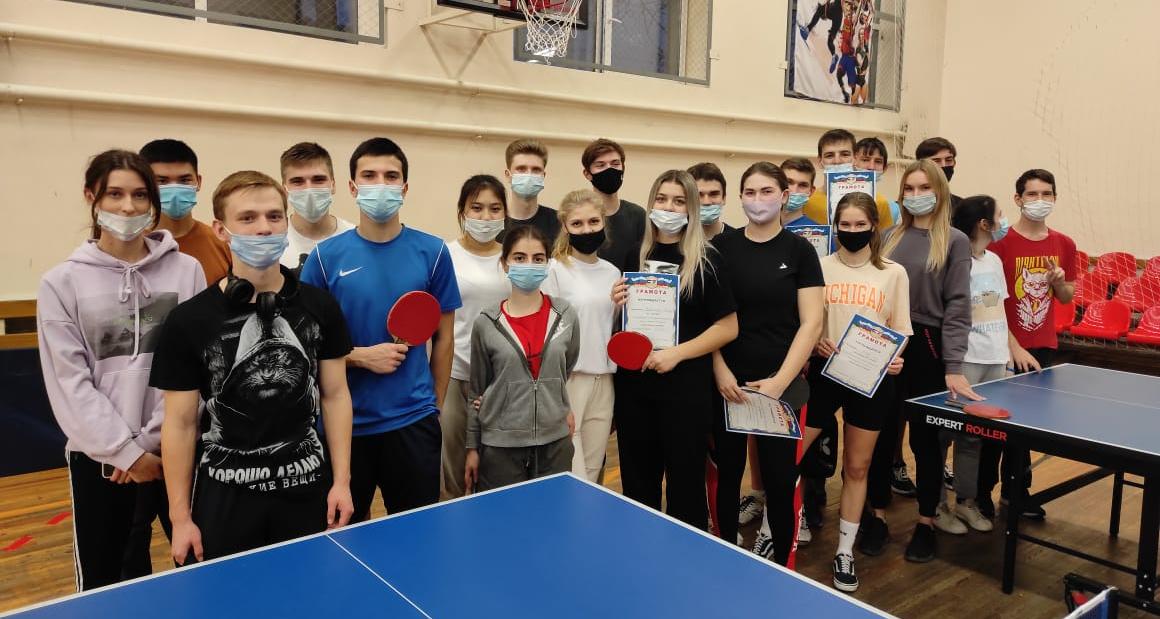 В техническом университете прошли соревнования по настольному теннису