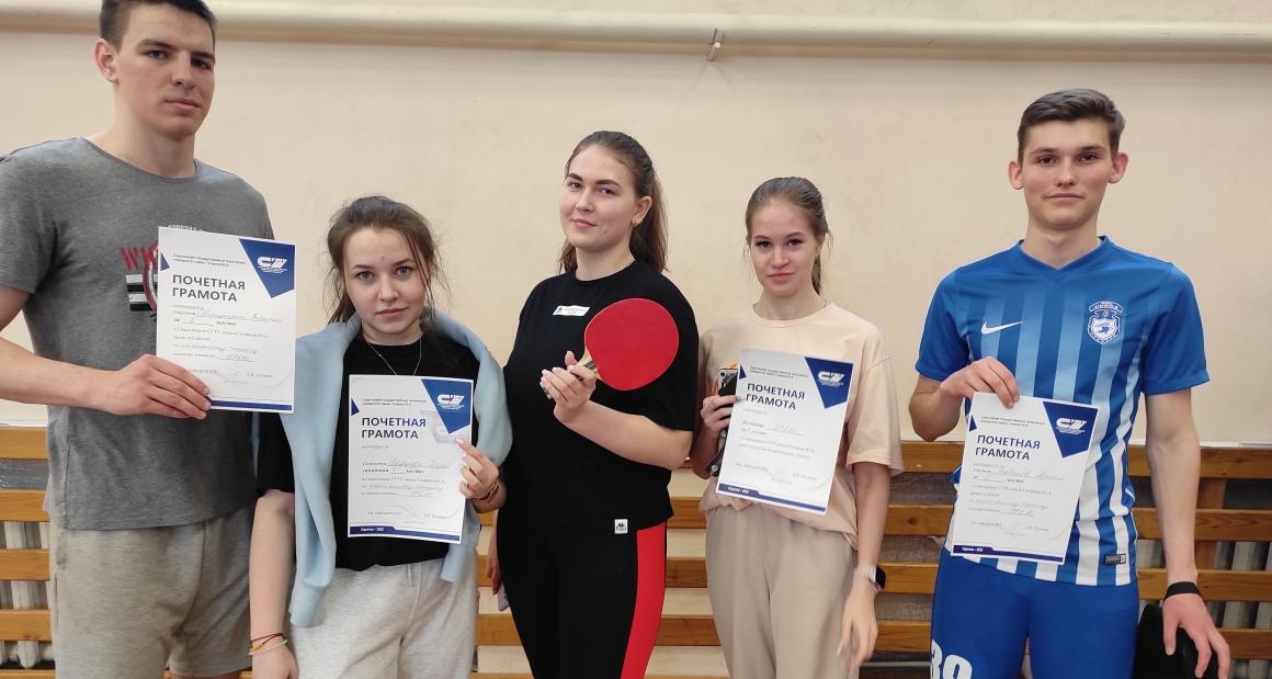 В Политехе прошли соревнования по настольному теннису в рамках спартакиады 