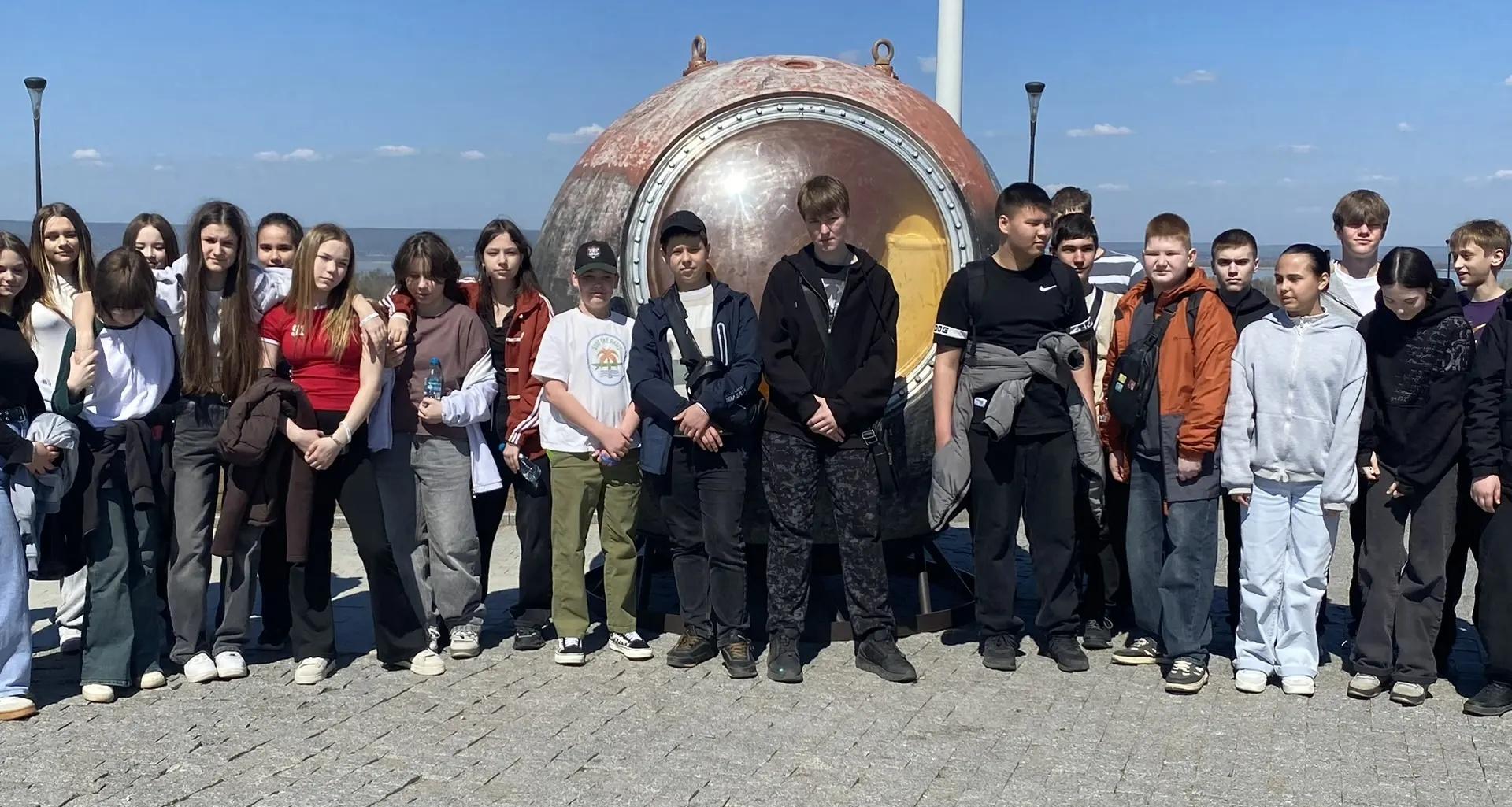 В Парке покорителей космоса прошел лекторий «Притяжение Гагарина Ю.А.» для саратовских школьников