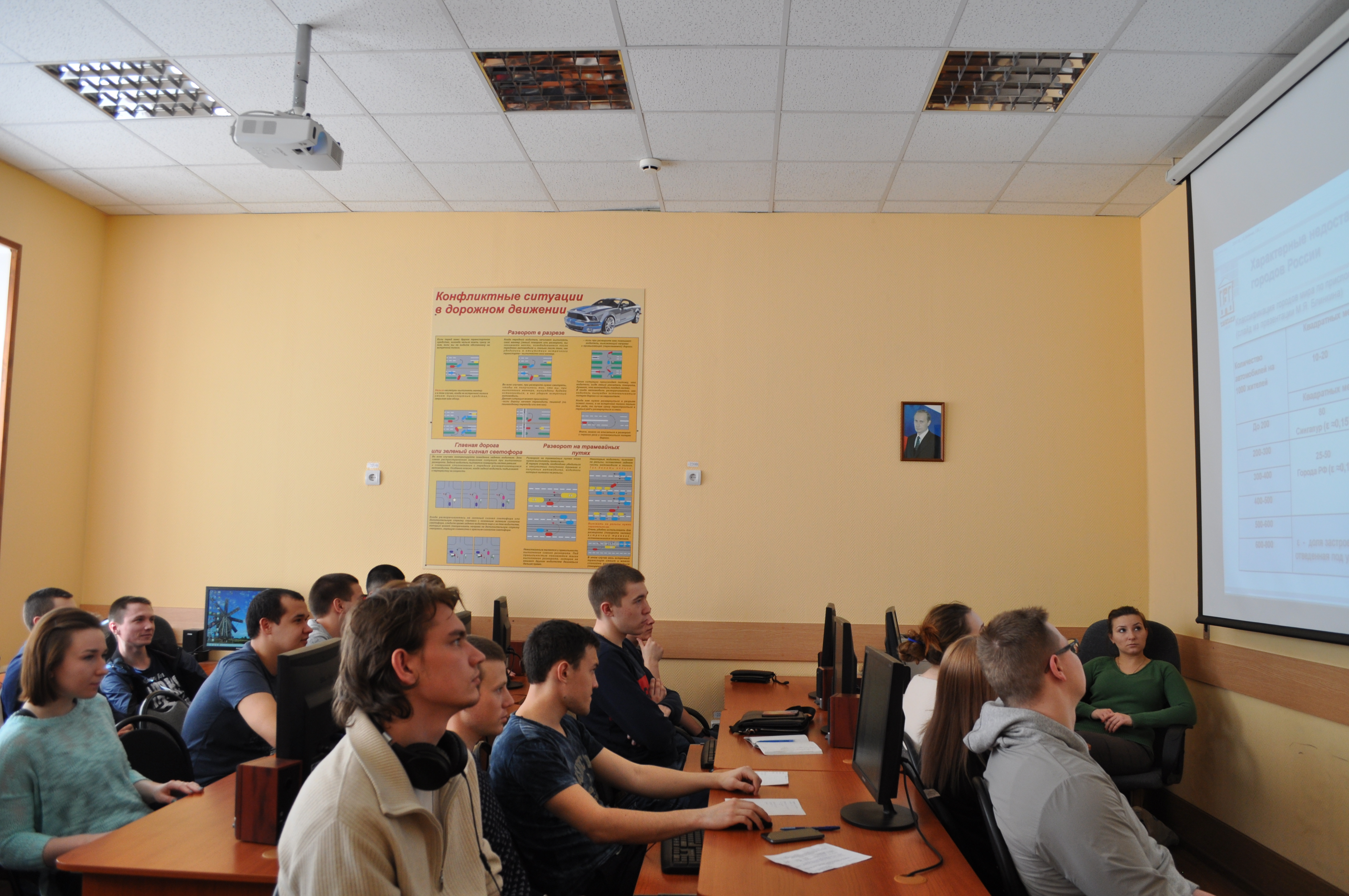 Студенты и преподаватели кафедры ОПТ  - участники вебинара  по проектированию улично-дорожной сети городов
