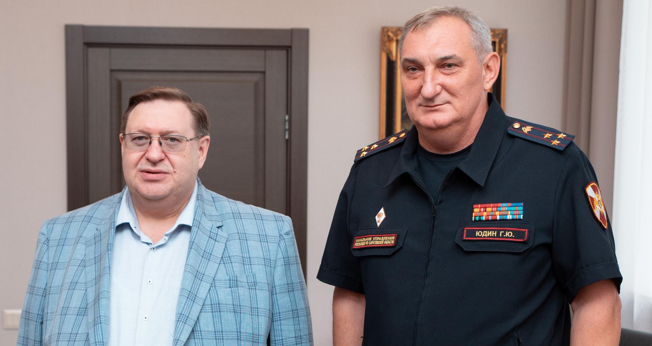 Начальник Управления Росгвардии по Саратовской области встретился с ректором СГТУ