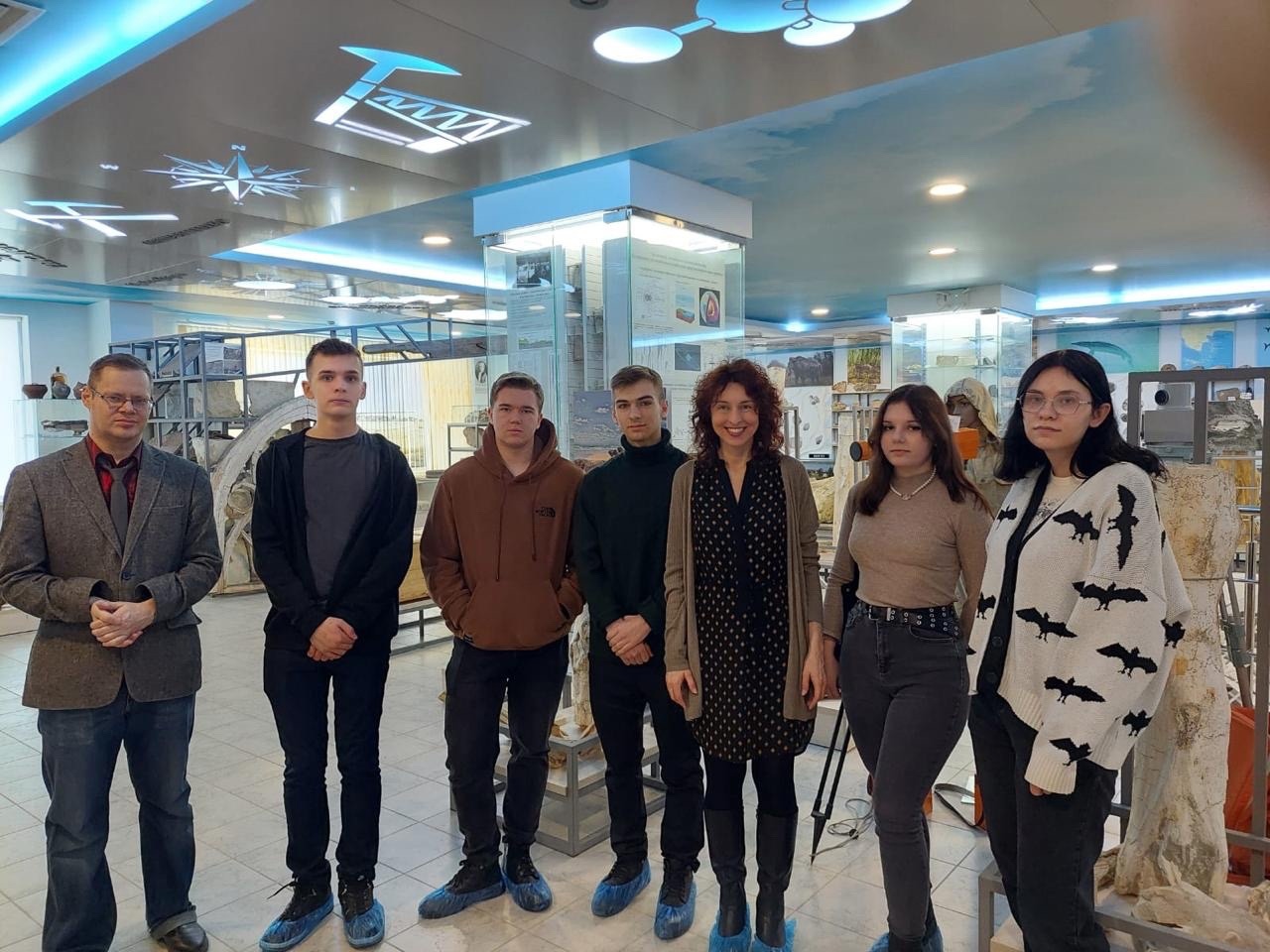Студенты-переводчики в Музее естествознания СГТУ