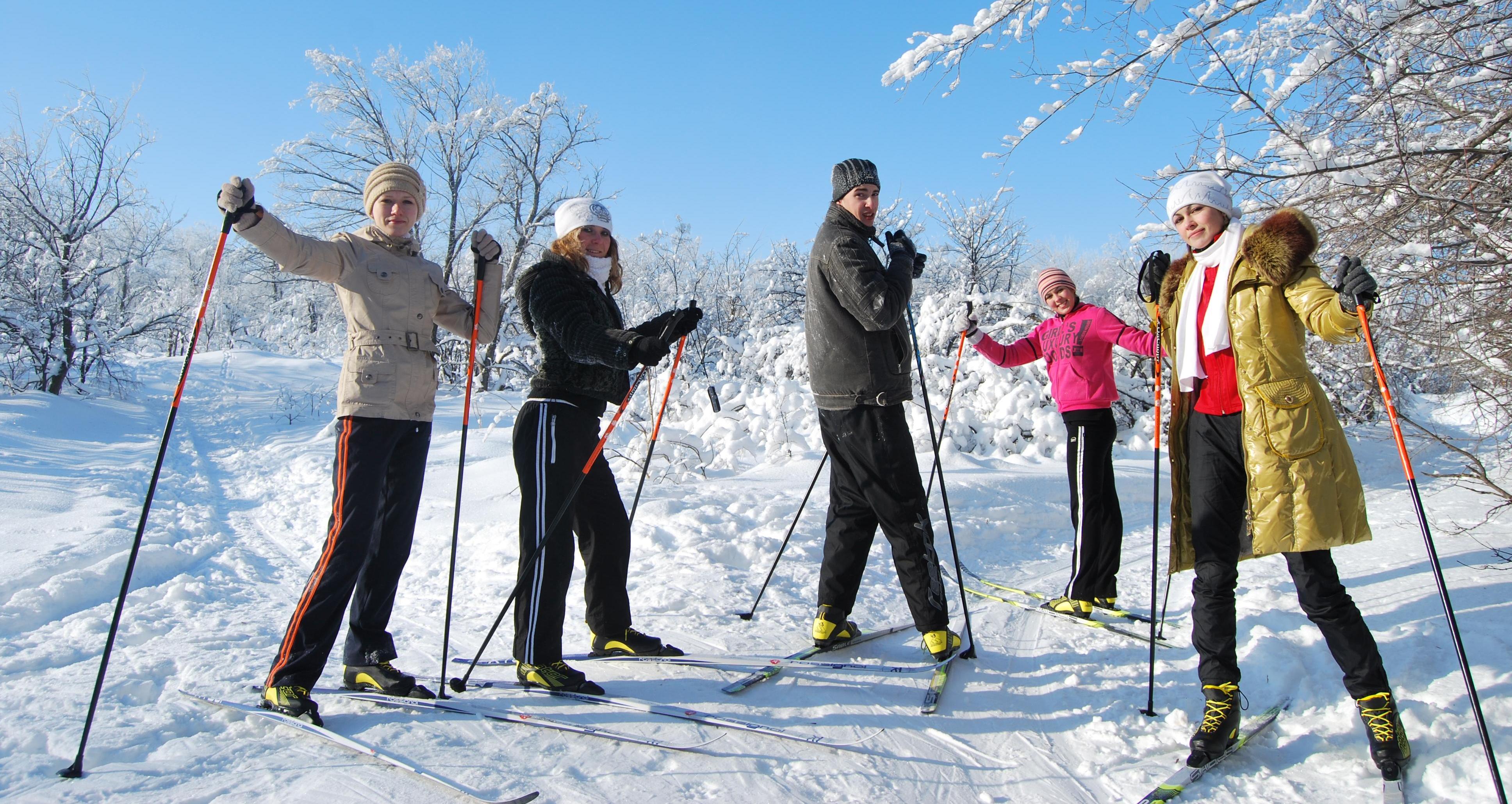 В зимний период продолжает свою работу лыжная база университета