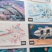 В Институте УРБАС проходит выставка студенческих работ по рисунку и живописи