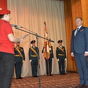 Школьников приняли в «Юнармию»