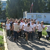 Студенты Петровского филиала СГТУ пробежали Гагаринскую милю