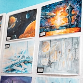 В Институте УРБАС проходит выставка студенческих работ по рисунку и живописи