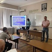 На заседании кафедры ТАЭ заслушали доклад докторанта НГТУ