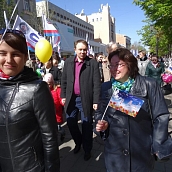Политеховцы приняли участие в первомайской демонстрации