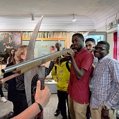 Иностранные студенты СГТУ посетили выставку, посвященную Юрию Гагарину 