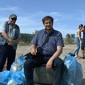 Преподаватели и студенты кафедры ЭКЛ приняли участие в акции "Чистый берег-чистая Волга"