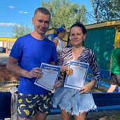 В спортивно-научном центре «Политехник» прошла спортивная эстафета для отдыхающих там семей
