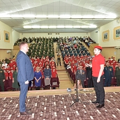 Школьников приняли в «Юнармию»
