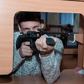 Спартакиада среди преподавателей университета открылась соревнованиями по стрельбе