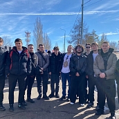 Политеховцы приняли участие в церемонии занесения имен погибших воинов на мемориал в Парке Победы