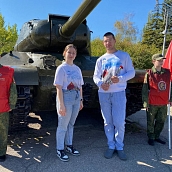 Политеховцы приняли участие в митинге, посвящённом празднованию Дня танкиста