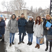 Студенты с1-СЗС11 на празднике Масленицы в СГТУ