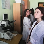 Студенты медицинского колледжа посетили кафедру ФМБИ