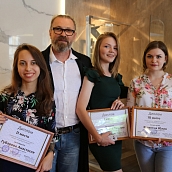 Студенты 3-4 курса ДАС победители конкурса "Дизайн-концепция интерьерного пространства"