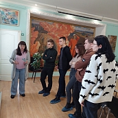 Студенты-переводчики в музее Ю. А. Гагарина