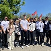 Политеховцы приняли участие в памятном мероприятии в Парке Победы