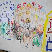 90 лет СГТУ: в вузе прошла выставка детского рисунка