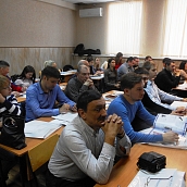 Преподаватели, аспиранты и  студенты УРБАС участники семинара компании «Техно-НДТ» на кафедре ТСК