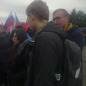 Студенты группы с1-ЭБЗ31 побывали на митинге 4.11.2018, посвященном Дню народного единства