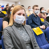 Студенты ФТИ - участники встречи с Героем России, летчиком-космонавтом Юрчихиным Ф.Н.