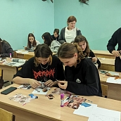 Творческая встреча по апсайклингу со школьниками Вольска 