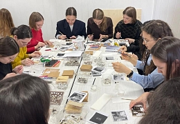 Студенты СГТУ создали портрет Юрия Гагарина в мозаике