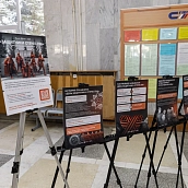 В Политехе прошла выставка плакатов ко Дню защитника Отечества