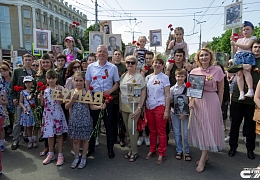Гагаринцы прошли в «Бессмертном полку»