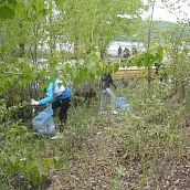 Студенты ЭКЛ – участники акции «Чистый берег»