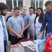 Кафедра ХИМ рассказала о профессии химик-технолог на фестивале карьеры