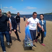 Студенты кафедры экологии приняли участие во Всероссийской акции «Чистый берег»