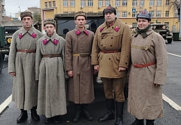 Политеховские реконструкторы – участники Парада Памяти в Самаре