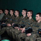 Слушатели ВУЦ встретились с участником специальной военной операции