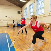 Институт машиностроения, материаловедения победил в соревнованиях по бадминтону