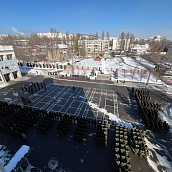 День защитника Отечества отметили в СГТУ праздничным построением