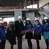 Политеховцы посетили строящийся аэропорт «Гагарин»