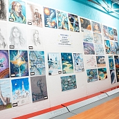 В Институте УРБАС проходит выставка студенческих работ по рисунку и живописи