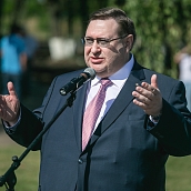 Дмитрий Чернышенко и Игорь Комаров приняли участие в посвящении в студенты первокурсников Политеха